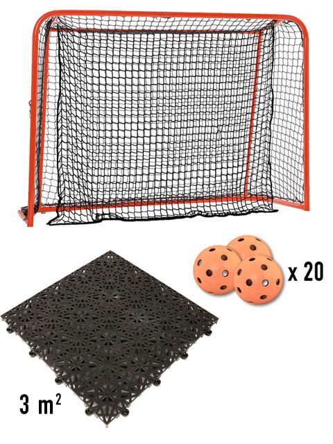 HOME-TRAINING-KIT (1 game goal, 3m flooring, 20 balls)